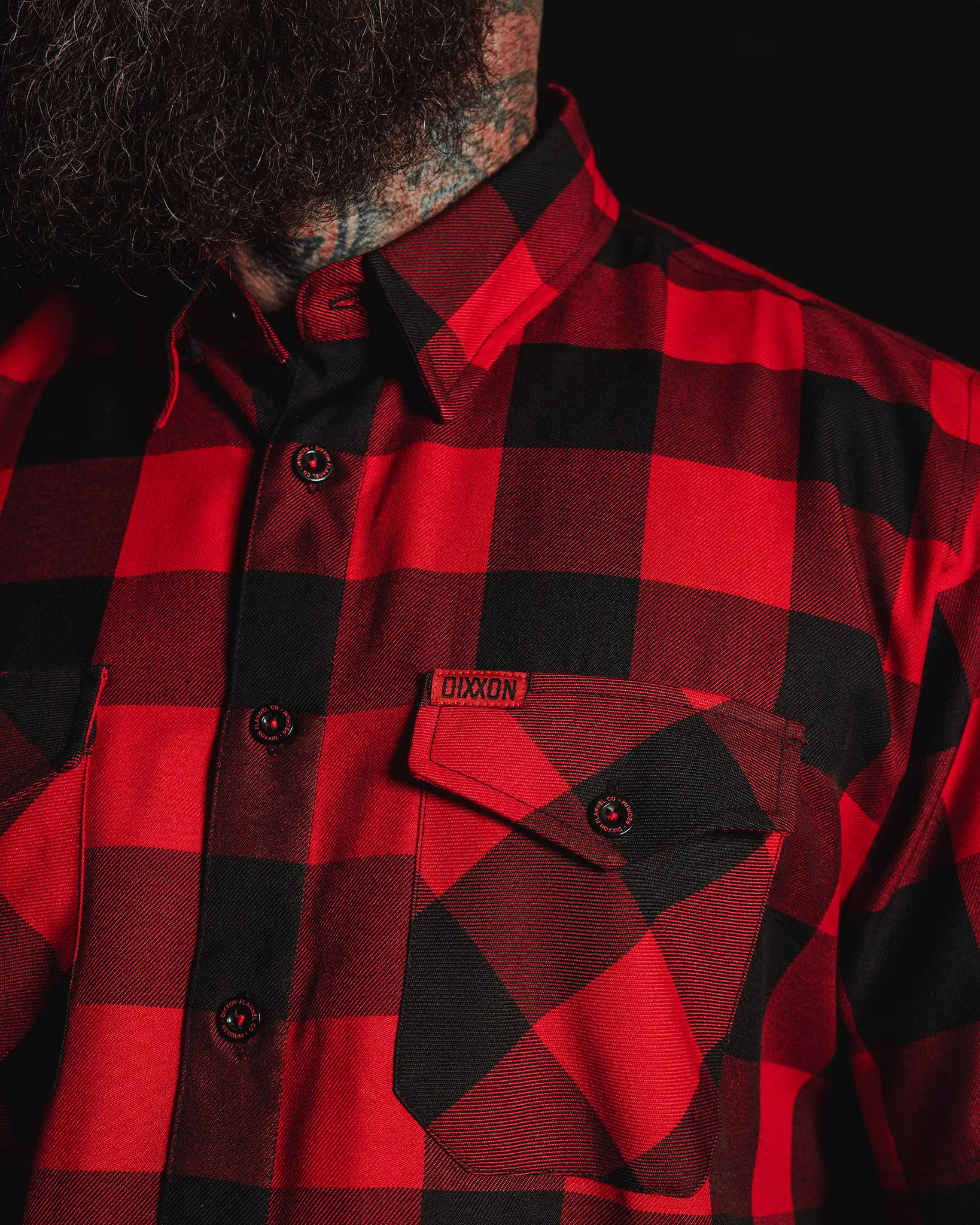Redrum Short Sleeve Flannel sold by Dixxon product image thumbnail 4