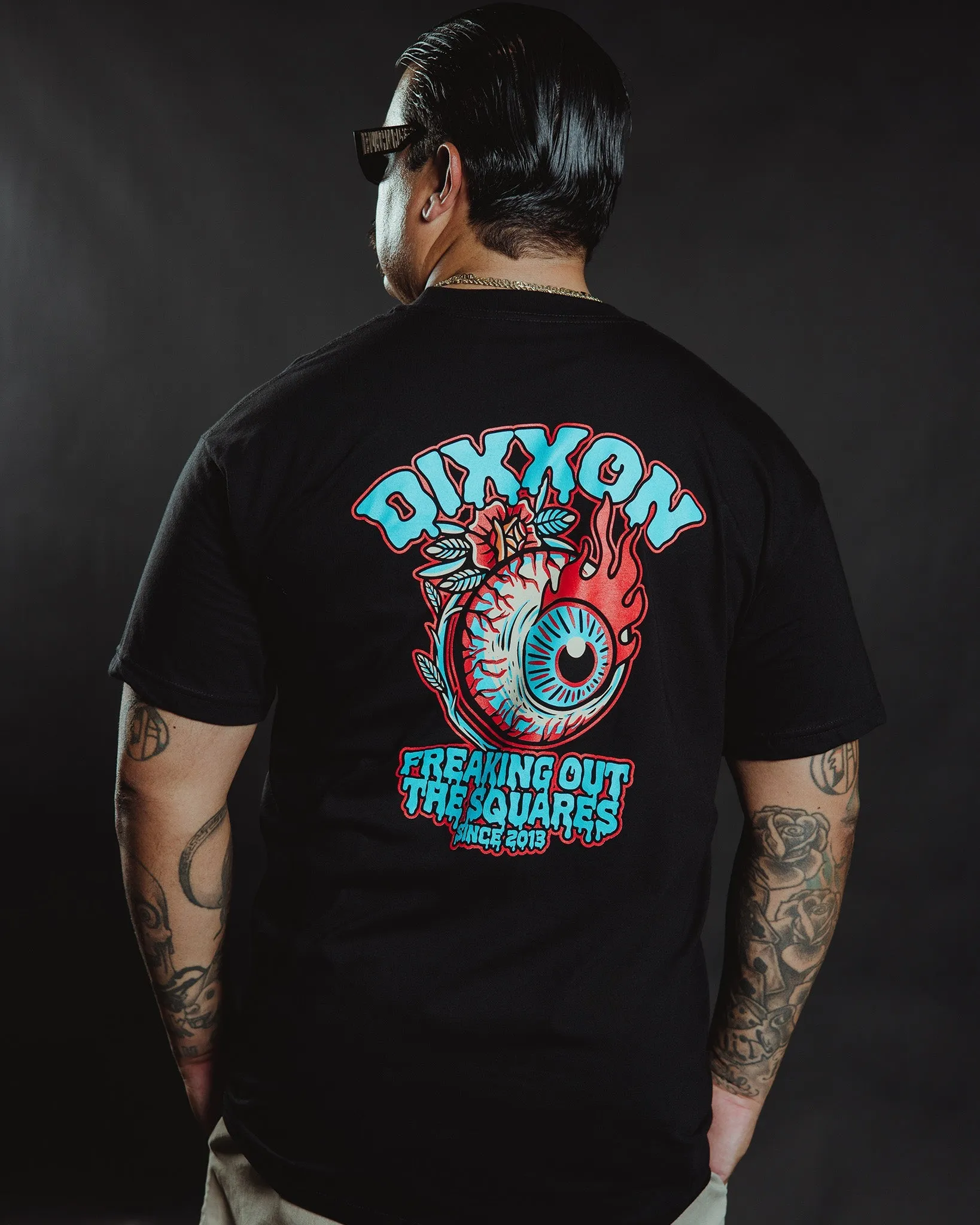 Squares T-Shirt - Black sold by Dixxon