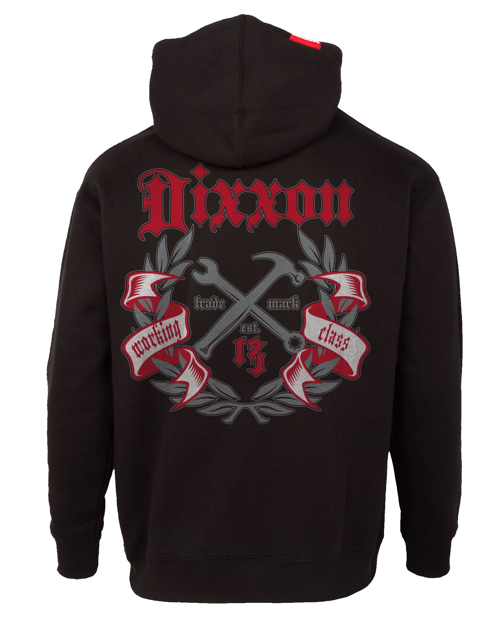 Gray & Red Award Crest Zip Up - Black sold by Dixxon product image thumbnail 2