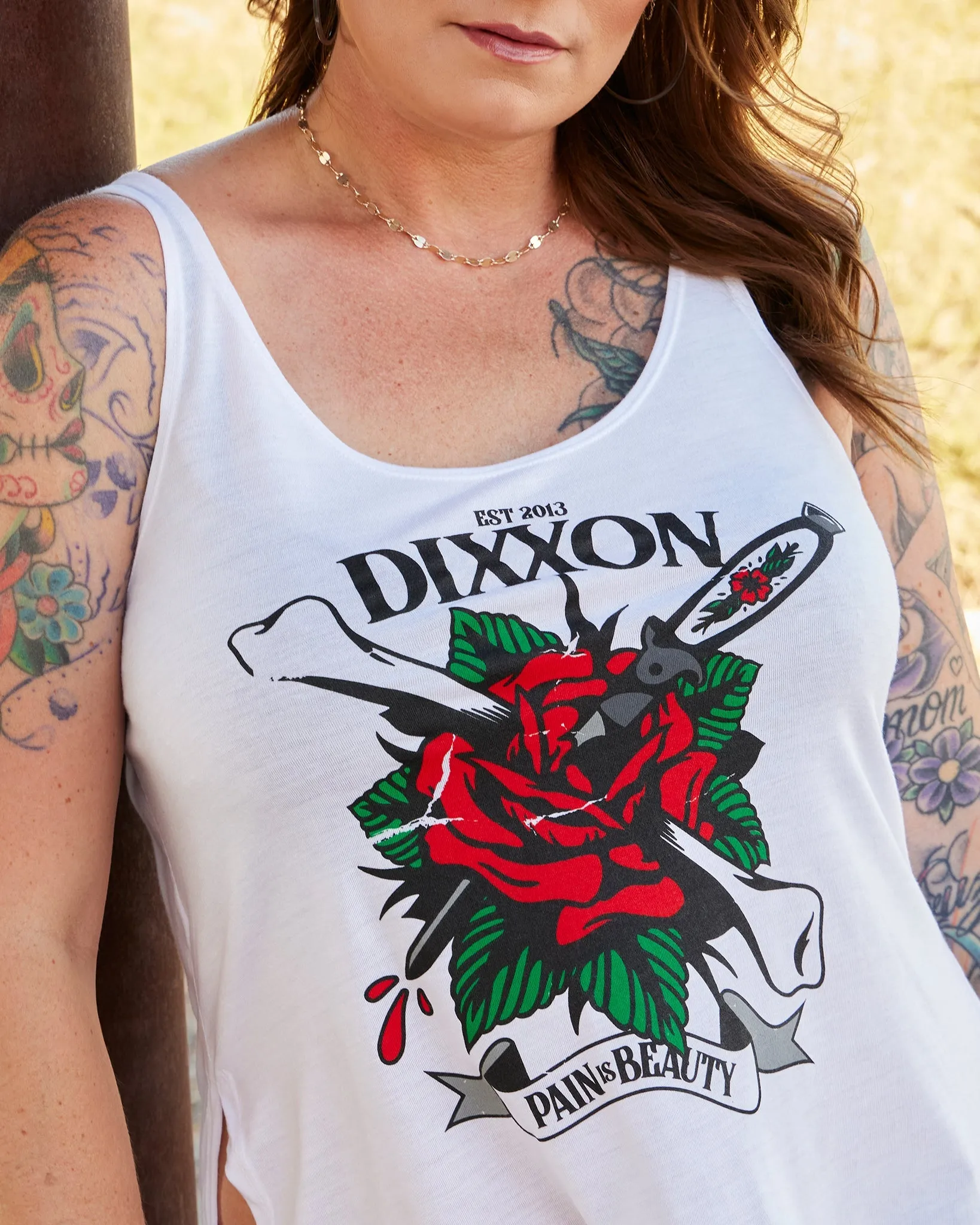 Women's Beauty Flowy Tank sold by Dixxon product image thumbnail 3