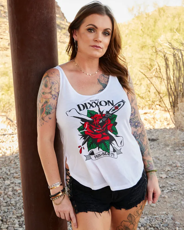 Women's Beauty Flowy Tank sold by Dixxon
