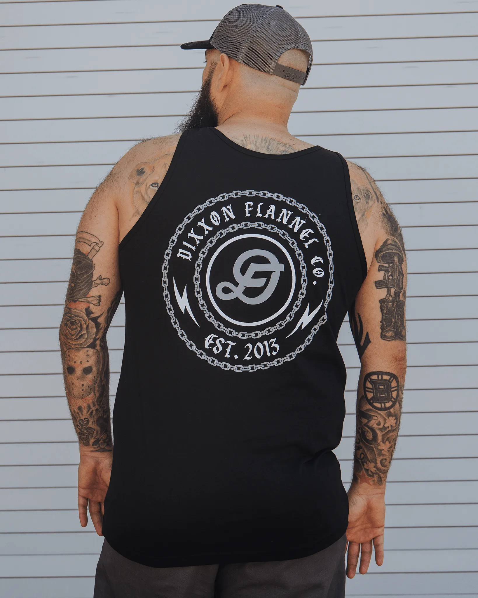 Gray & White Linked Tank - Black sold by Dixxon