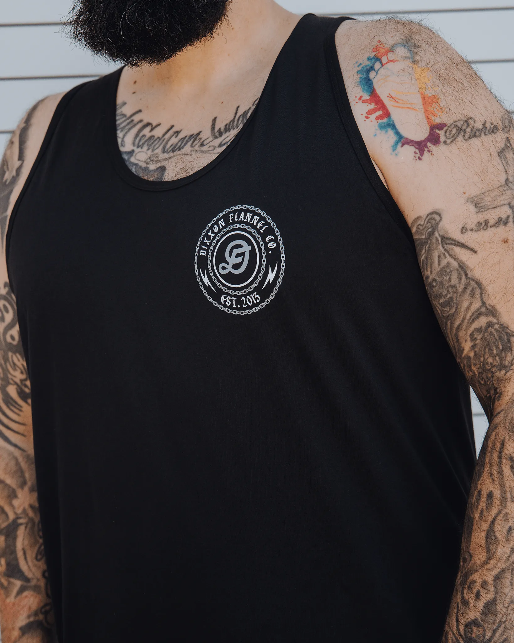 Gray & White Linked Tank - Black sold by Dixxon product image thumbnail 2