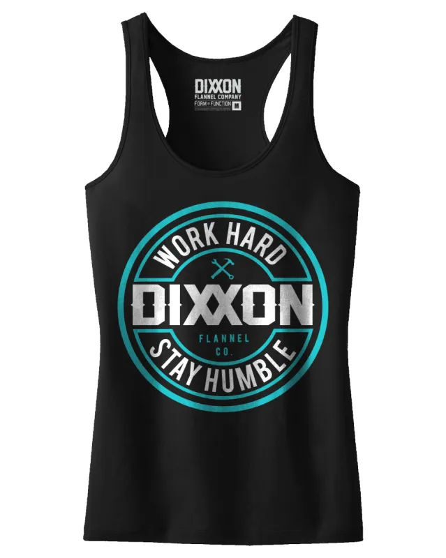 Women's Corpo Tank - Black & Tiffany sold by Dixxon