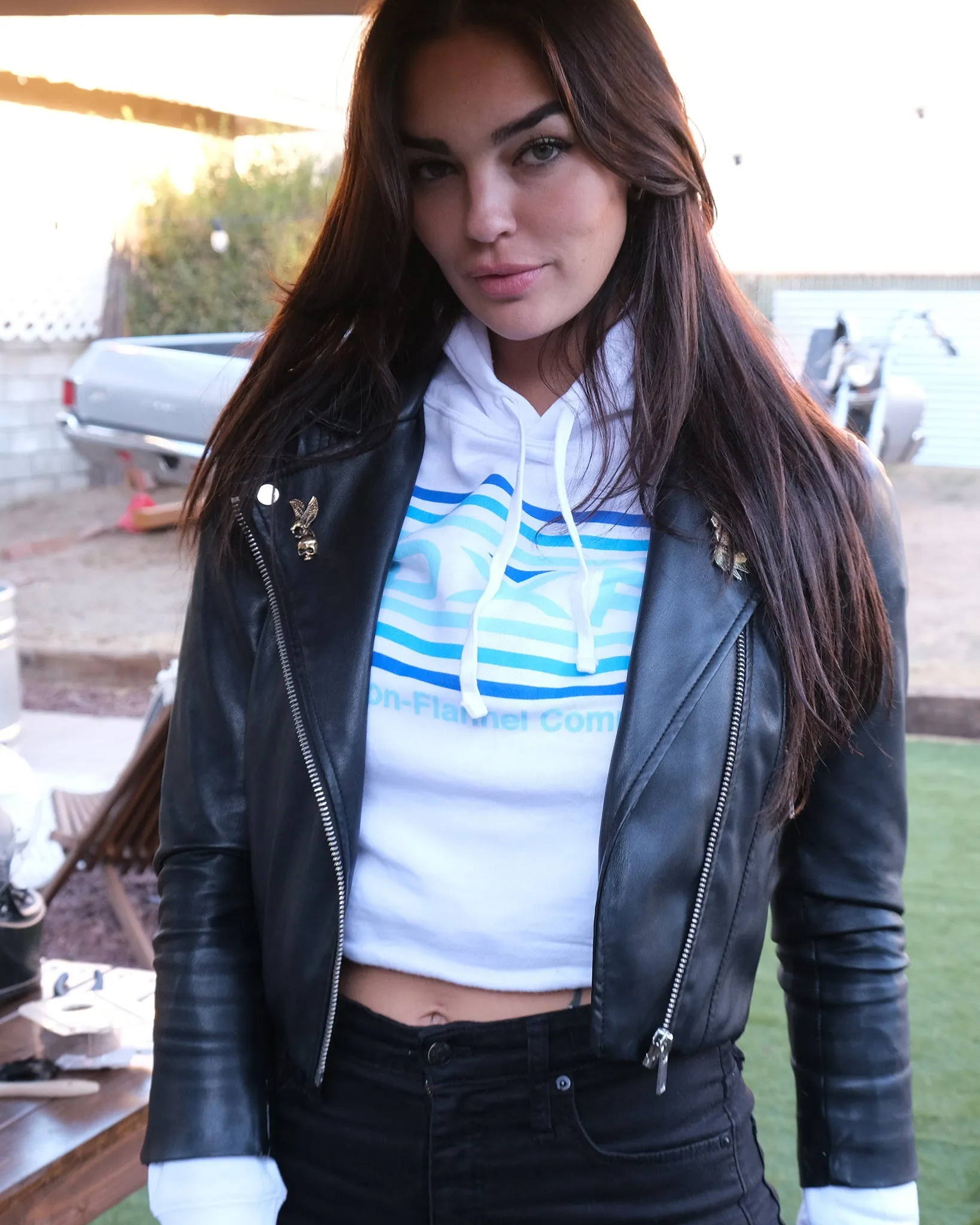 Women's Streamline Crop Pullover Hoodie - Blue sold by Dixxon product image thumbnail 4