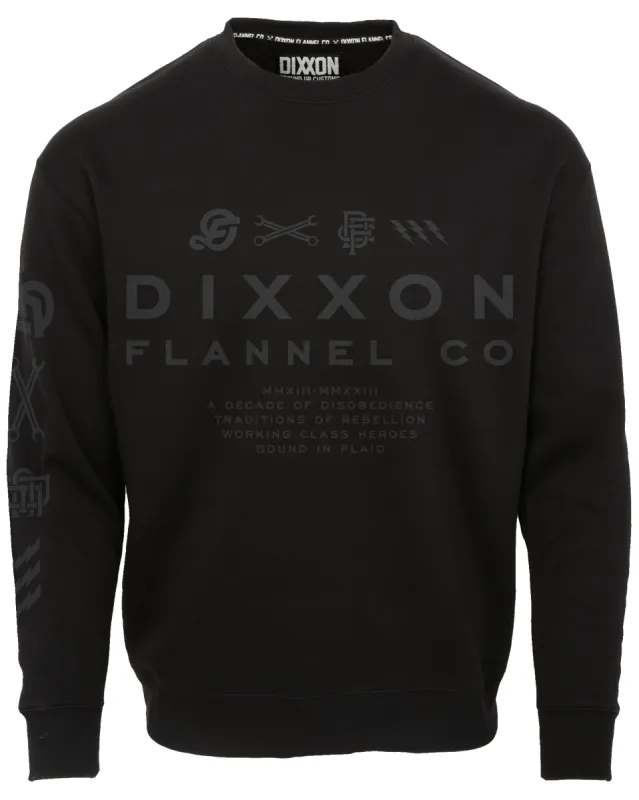 Gray Technical Crewneck Sweatshirt - Black sold by Dixxon