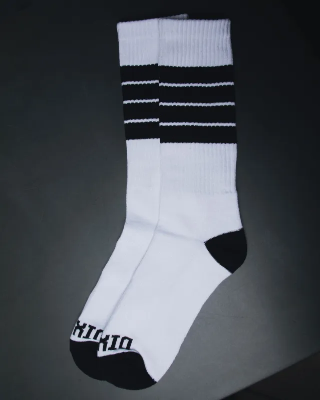 Athletic Stripes Premium Crew Socks sold by Dixxon