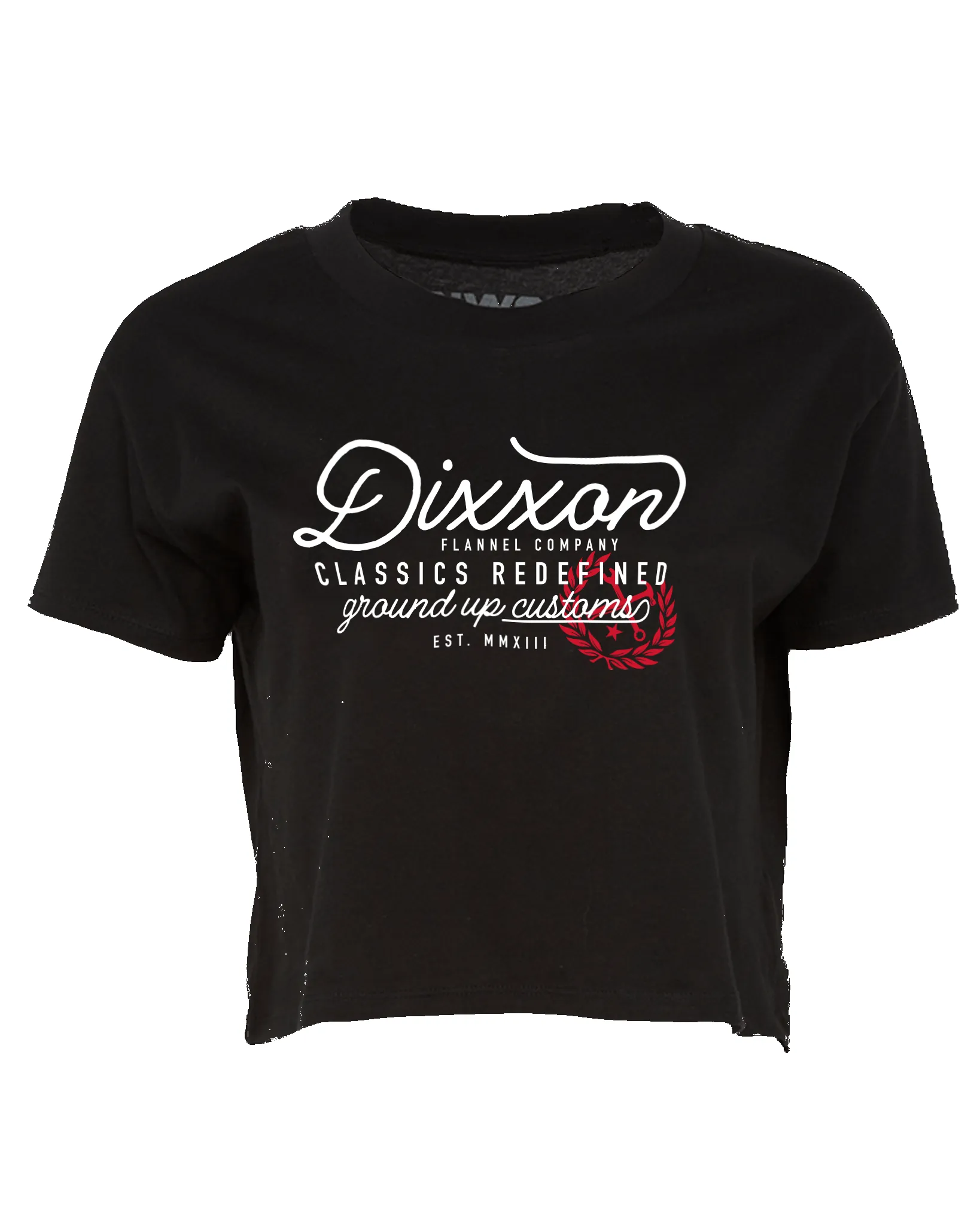 Women's Ground Up Customs Crop Top - Black sold by Dixxon product image thumbnail 2