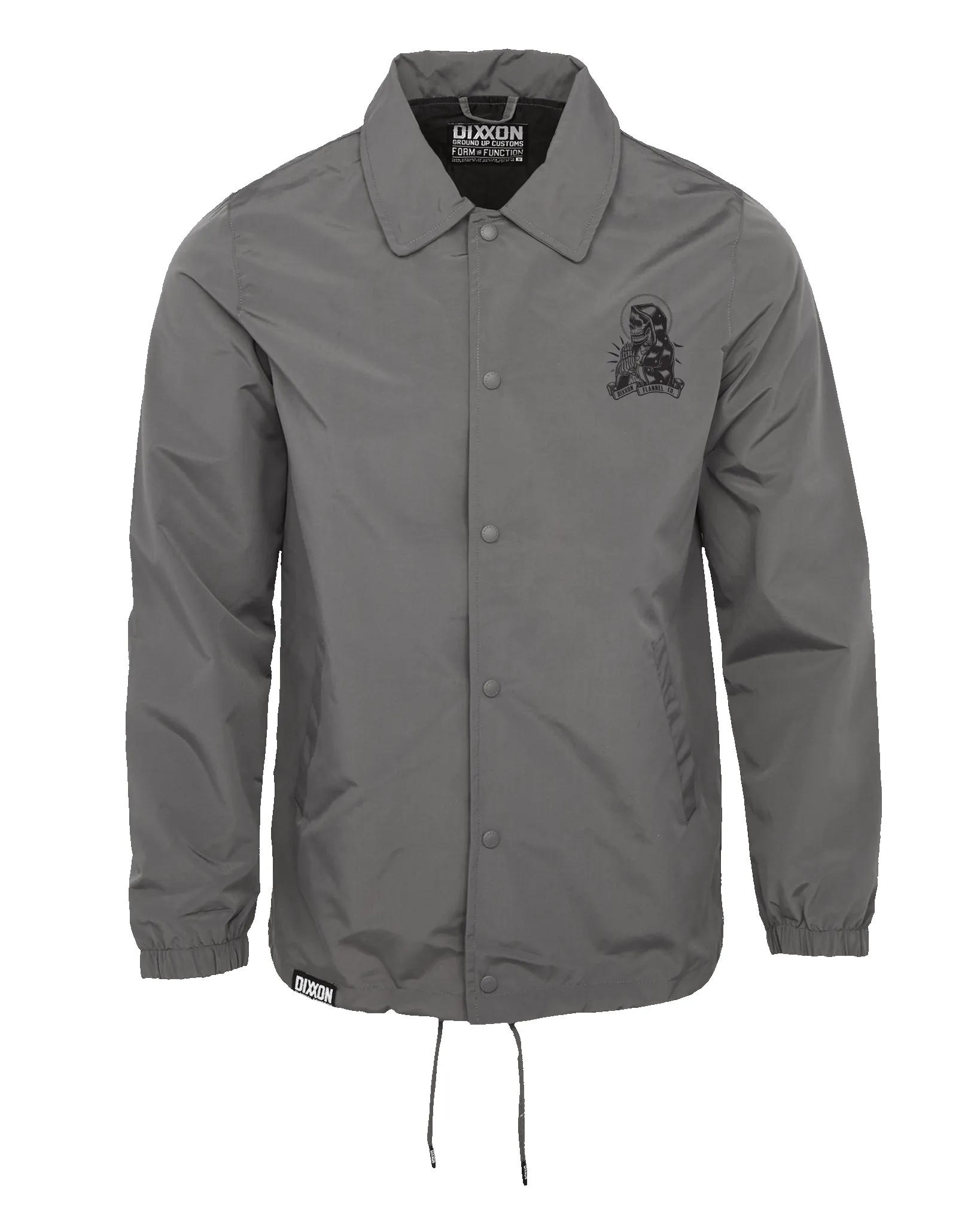 Santa Muerte Coaches Jacket - Gray sold by Dixxon product image thumbnail 3