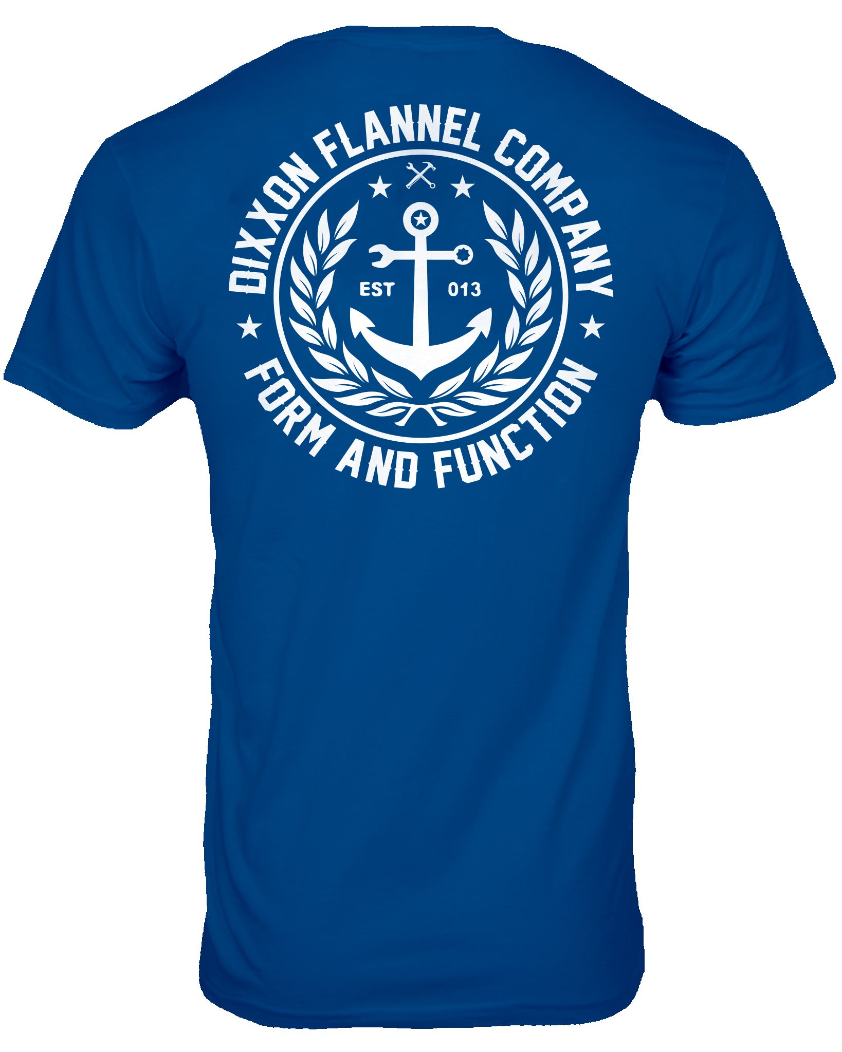 Salty Crest T-Shirt - Blue & White sold by Dixxon product image thumbnail 2