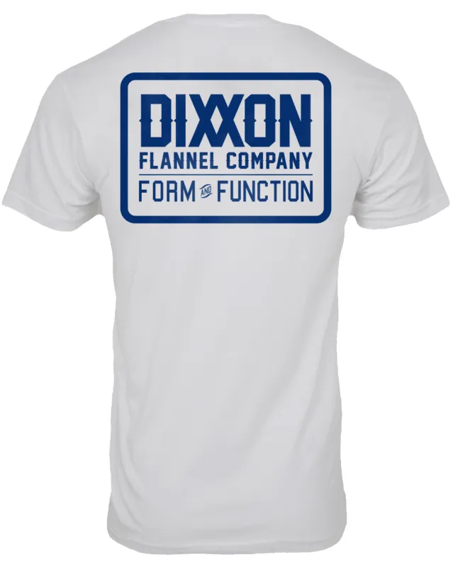 Classic T-Shirt - White & Navy sold by Dixxon