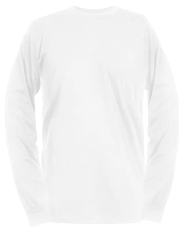 The Perfect Long Sleeve Tee - White sold by Dixxon