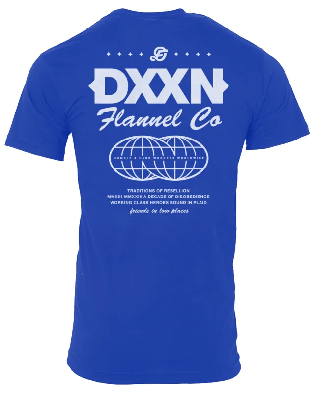 White Tech T-Shirt - Blue sold by Dixxon