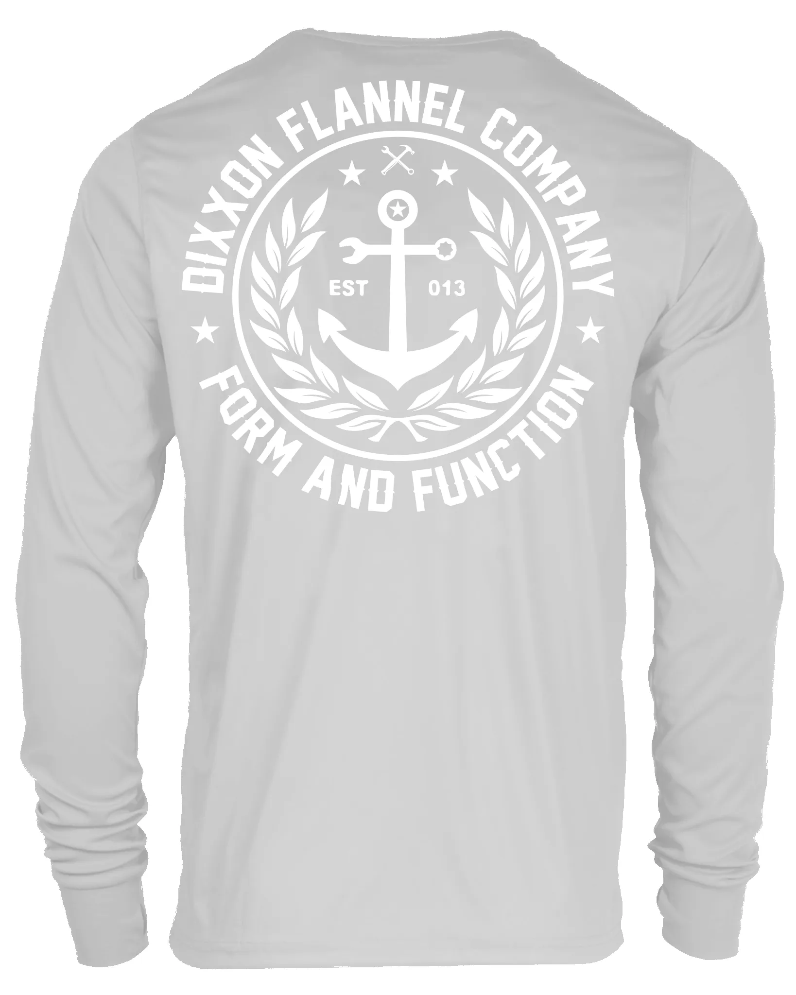 Salty Crest UV Long Sleeve T-Shirt - Gray sold by Dixxon product image thumbnail 2