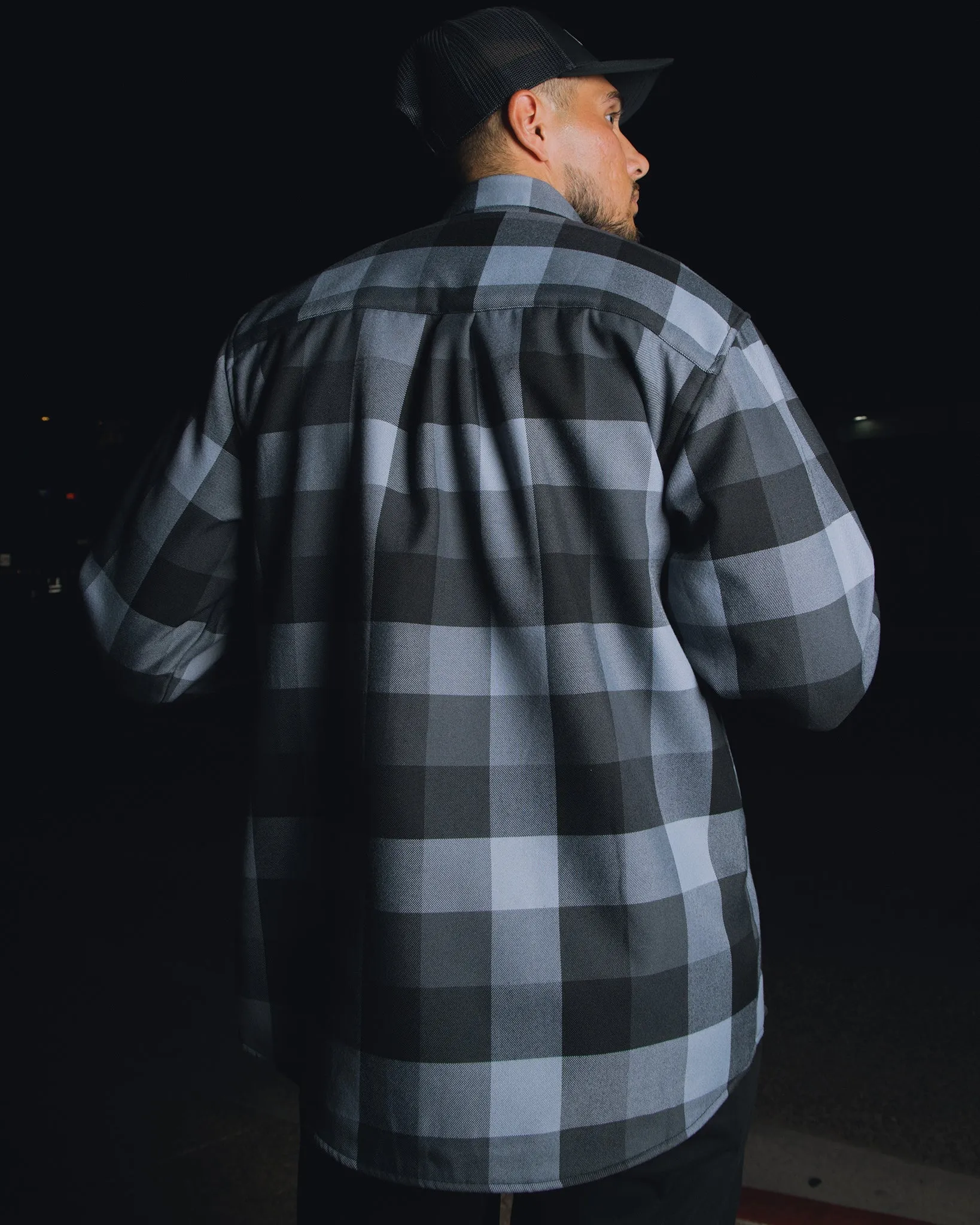 La Muerte Sherpa Lined Flannel Jacket sold by Dixxon product image thumbnail 3