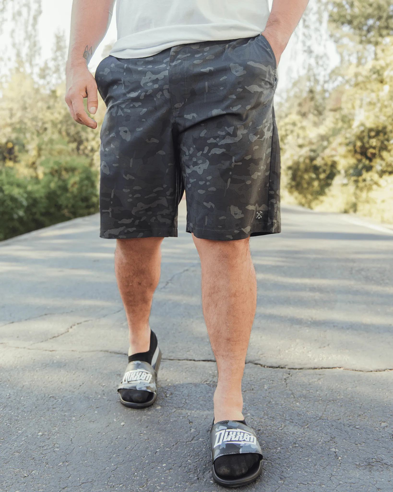 Hybrid Shorts - Black Camo sold by Dixxon product image thumbnail 4