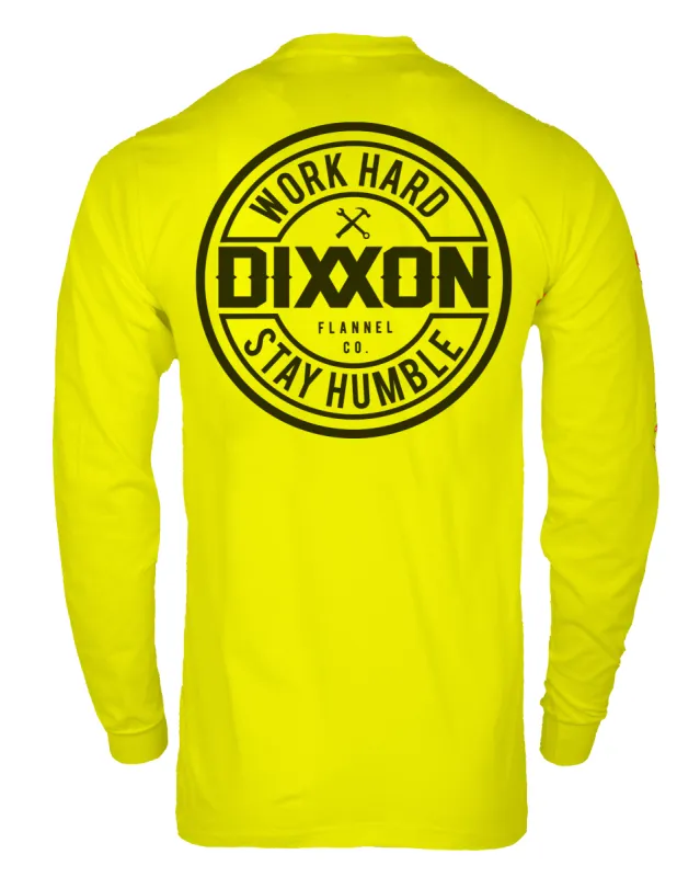 Corpo Hi Vis Long Sleeve T-Shirt - Safety Yellow sold by Dixxon