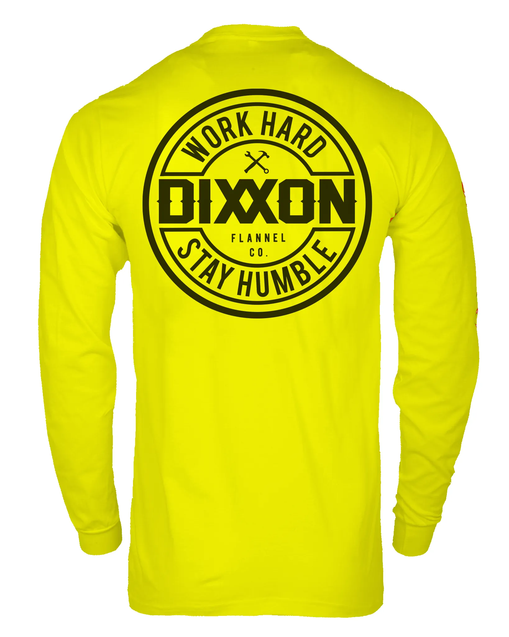 Corpo Hi Vis Long Sleeve T-Shirt - Safety Yellow sold by Dixxon