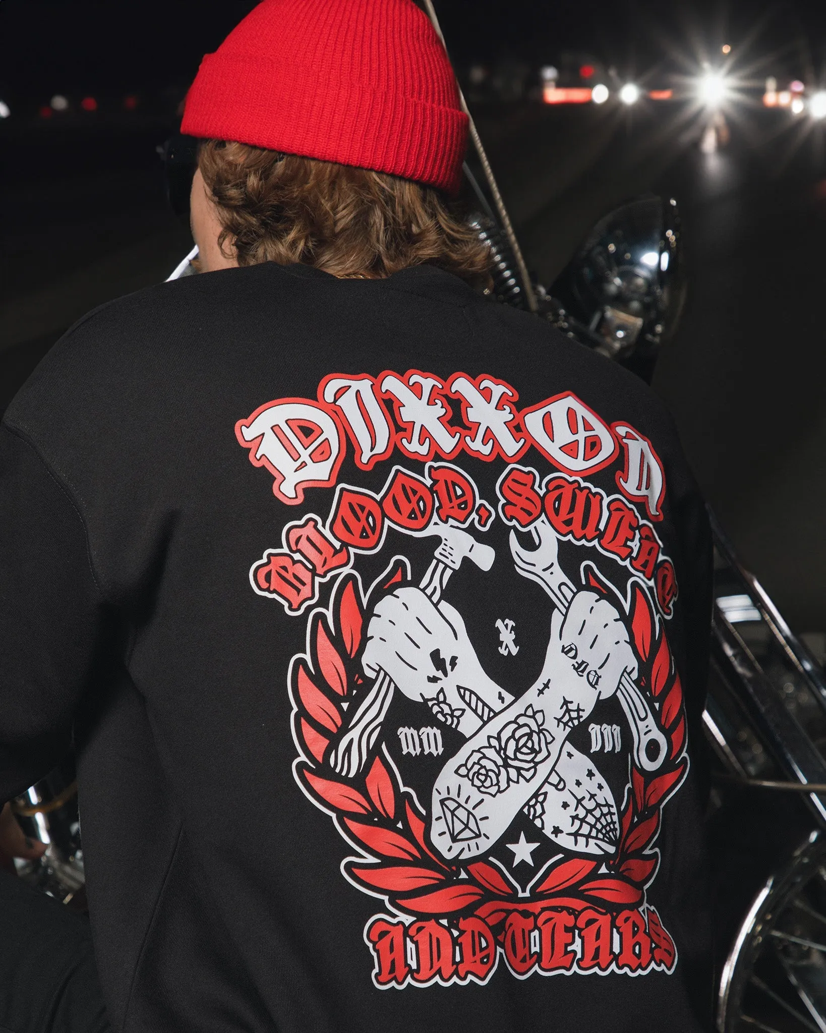 Blood, Sweat, & Tears Crewneck Sweatshirt - Black sold by Dixxon