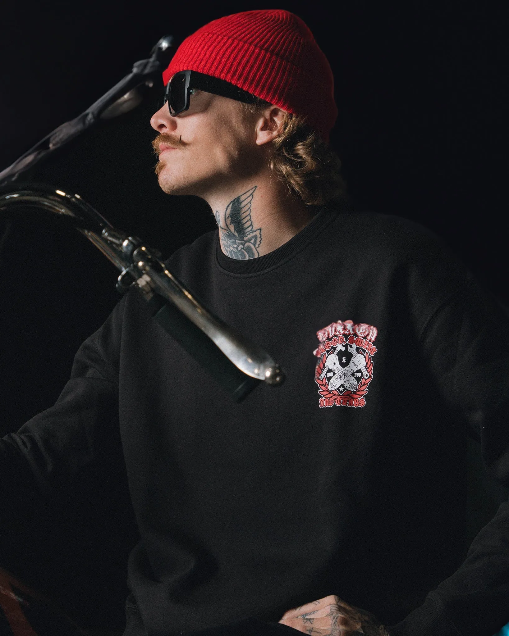 Blood, Sweat, & Tears Crewneck Sweatshirt - Black sold by Dixxon product image thumbnail 2