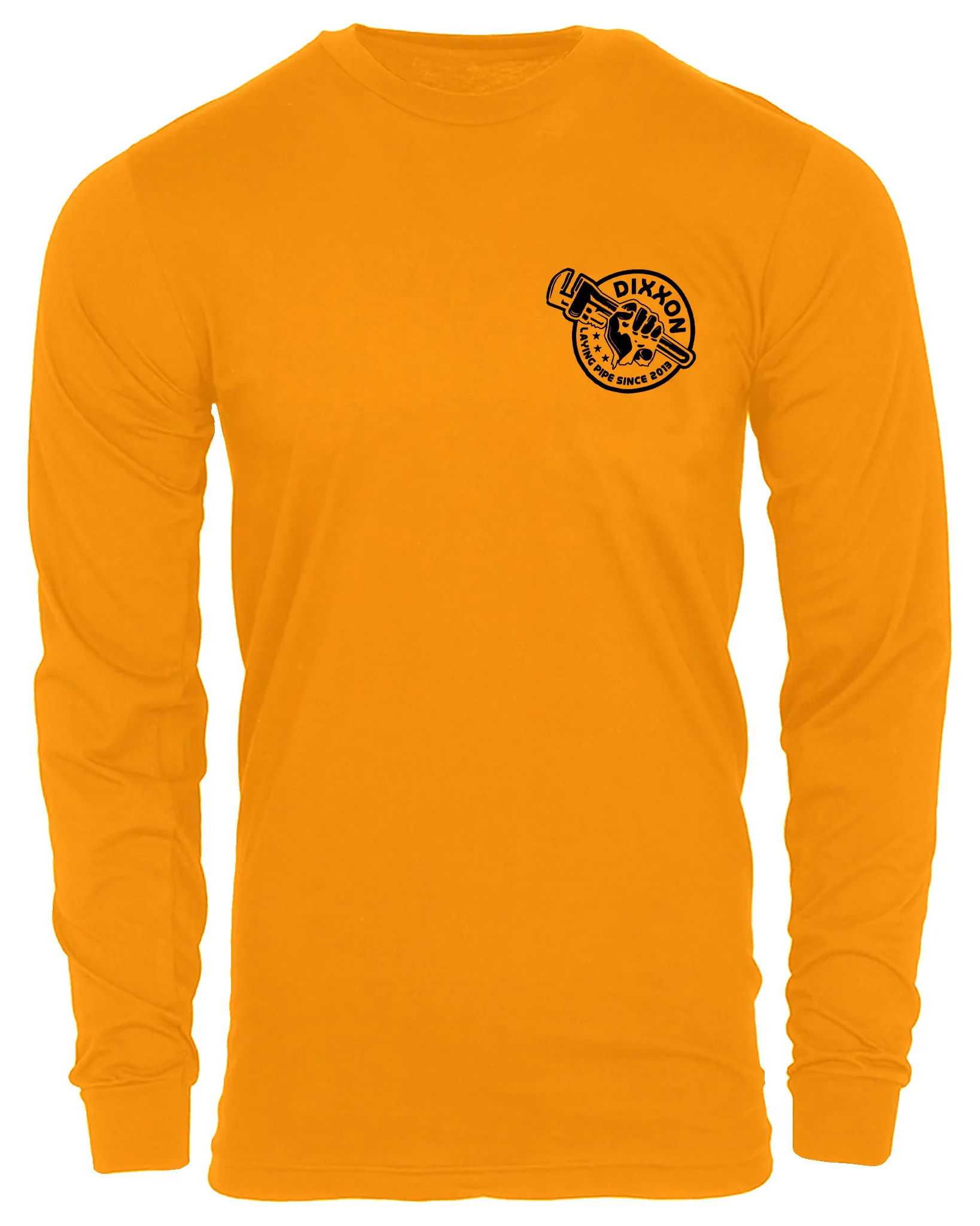 Pipe Layer Hi Vis Long Sleeve T-Shirt - Orange sold by Dixxon product image thumbnail 3