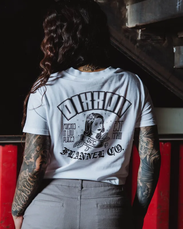 Women's Maria Crop Top - White sold by Dixxon