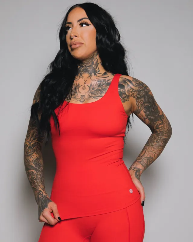 Women's Classic Tank - Red sold by Dixxon