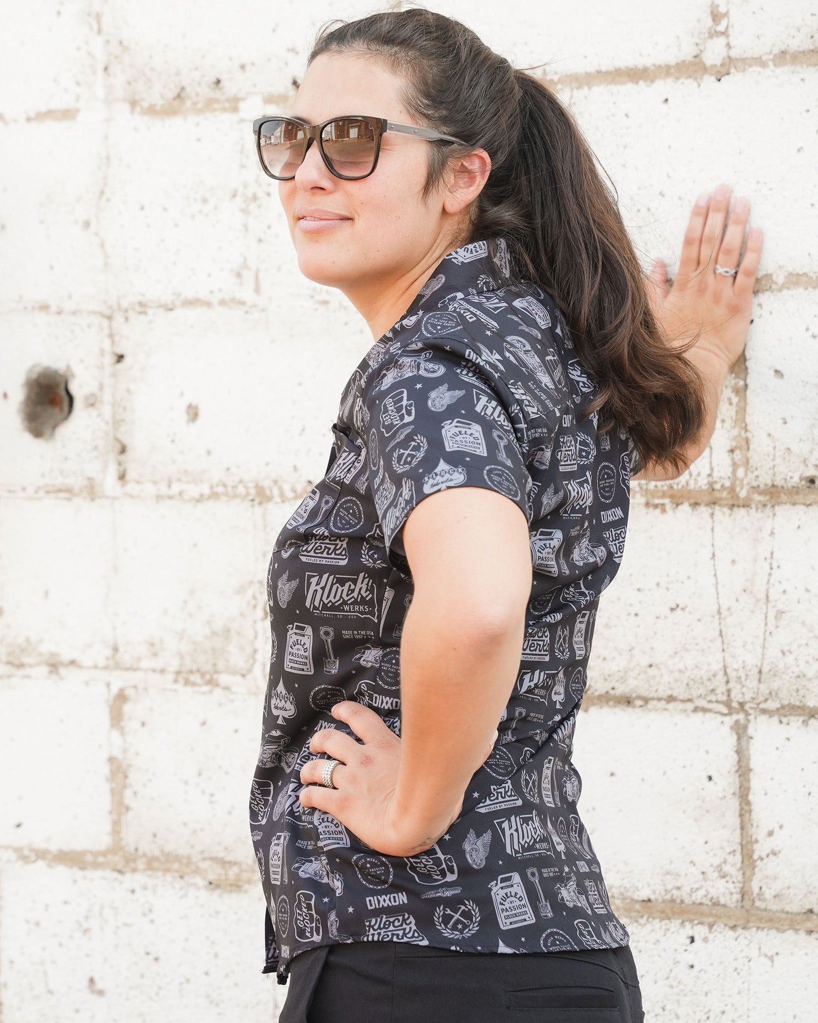 Women's Klock Werks Short Sleeve - Black sold by Dixxon