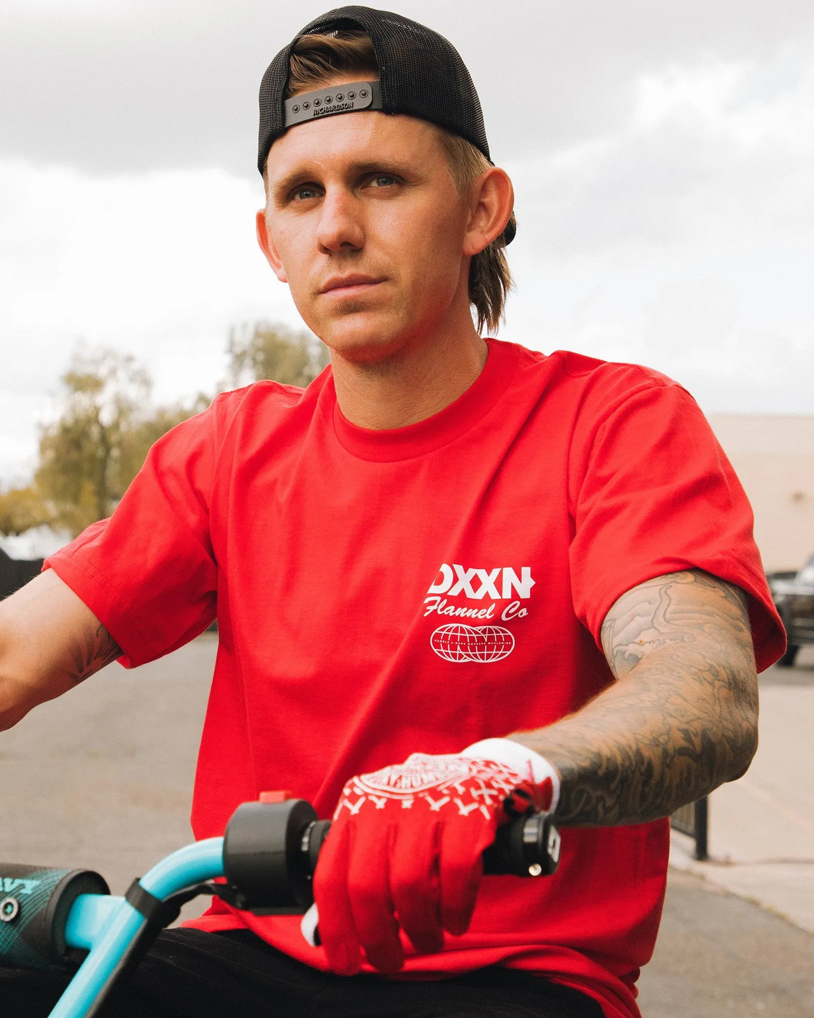 White Tech T-Shirt - Red sold by Dixxon product image thumbnail 2