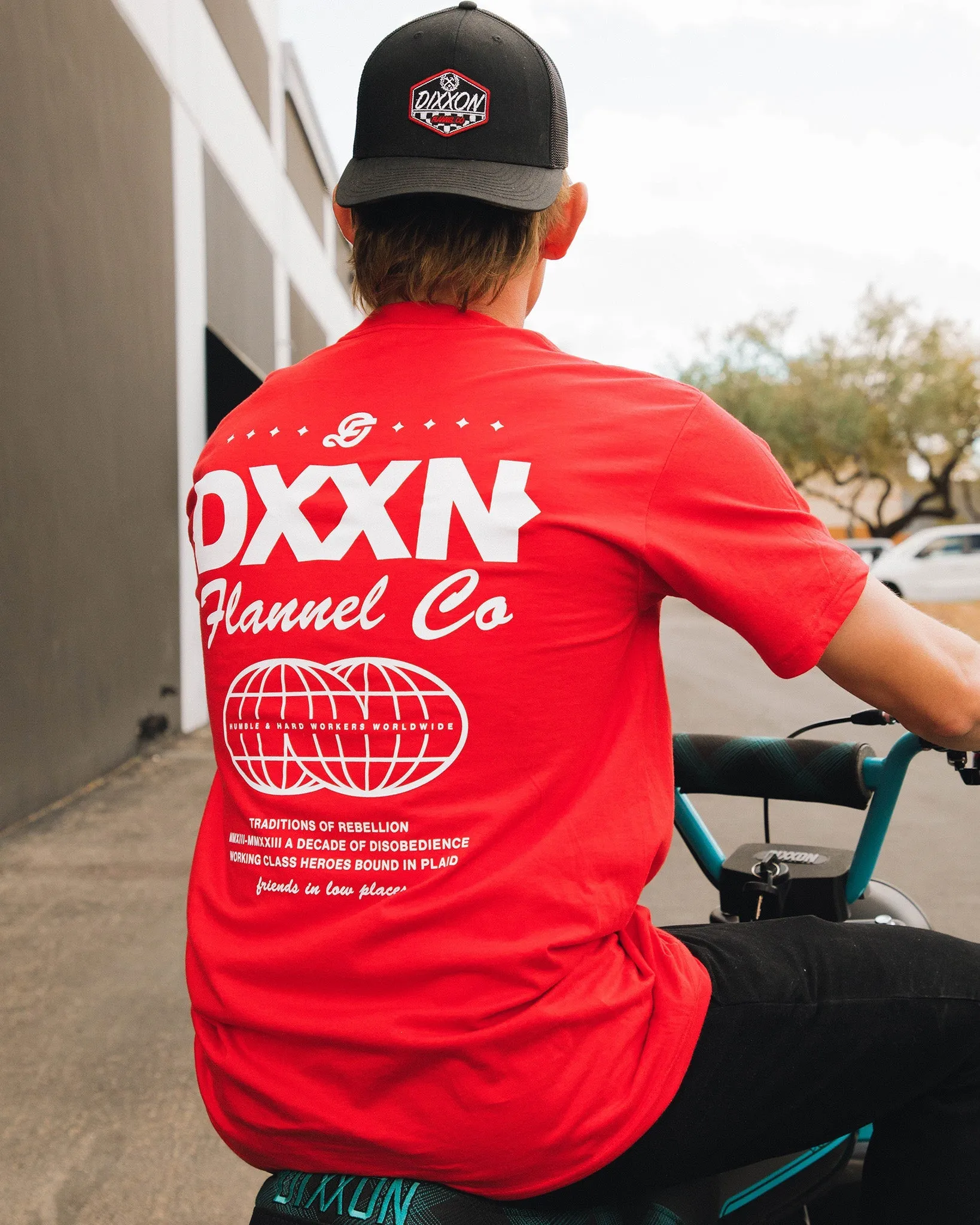 White Tech T-Shirt - Red sold by Dixxon