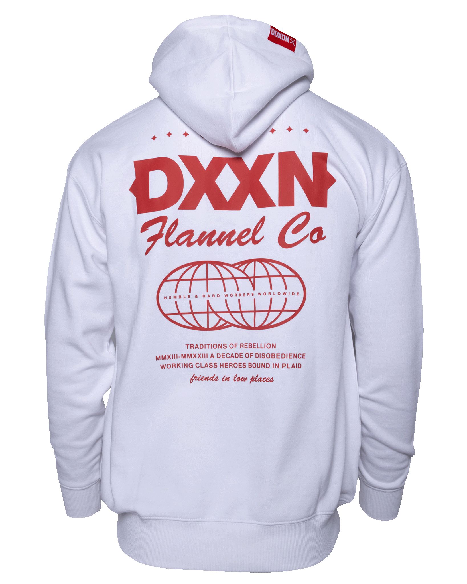 Red Tech Zip Up - White sold by Dixxon