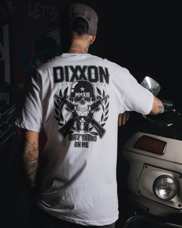 Don't Tread on Me T-Shirt - White sold by Dixxon
