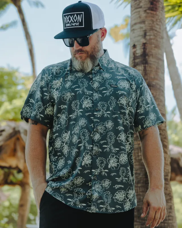 Mount Wannahockaloogie Party Shirt - Green & Yellow sold by Dixxon