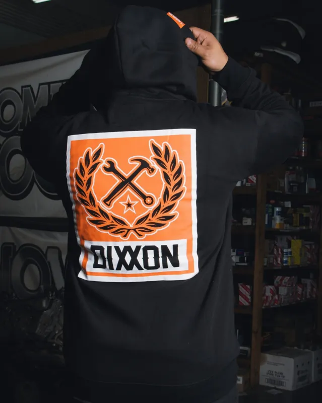 Orange Box Crest Zip Up - Black sold by Dixxon