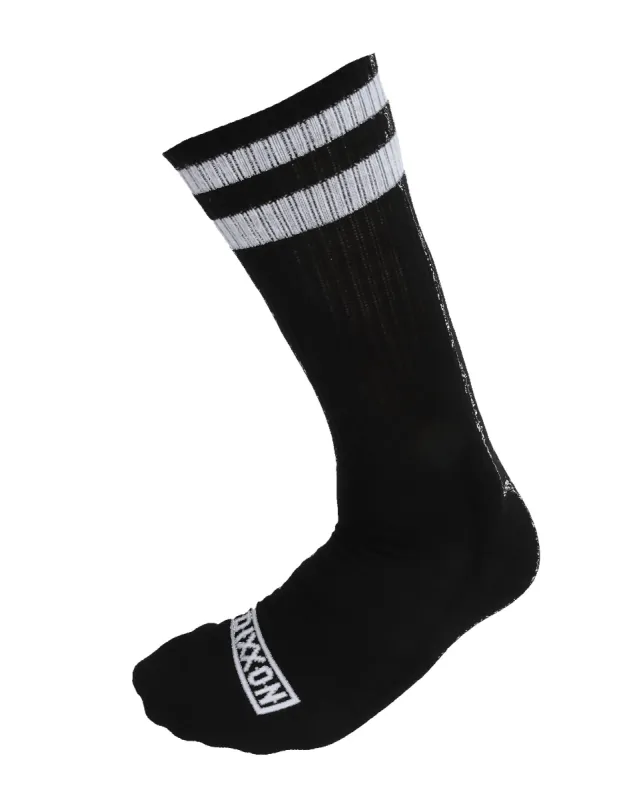 6pk Premium Crew Socks - Black sold by Dixxon