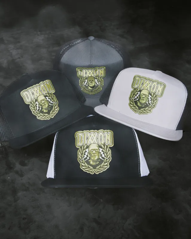 Frankenstein Flat Bill Trucker Snapback made by Dixxon