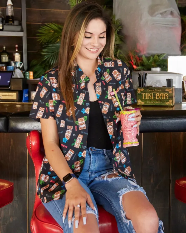 Women's Tiki Party Shirt sold by Dixxon