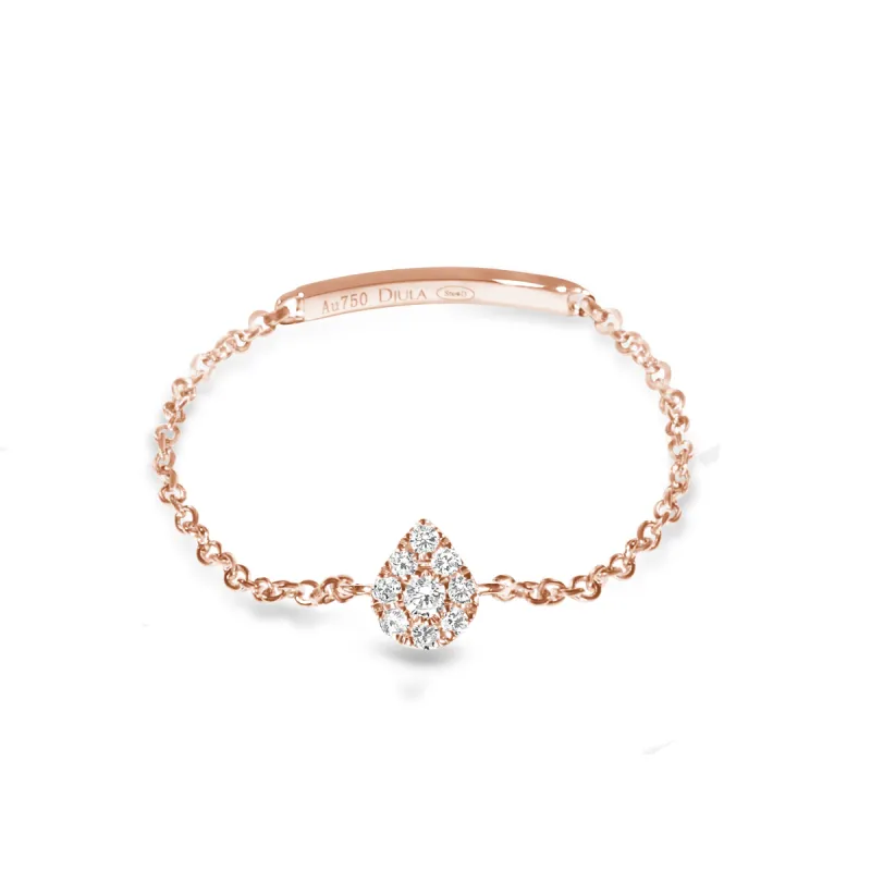 New Magic Touch Pear Chain Ring sold by Djula