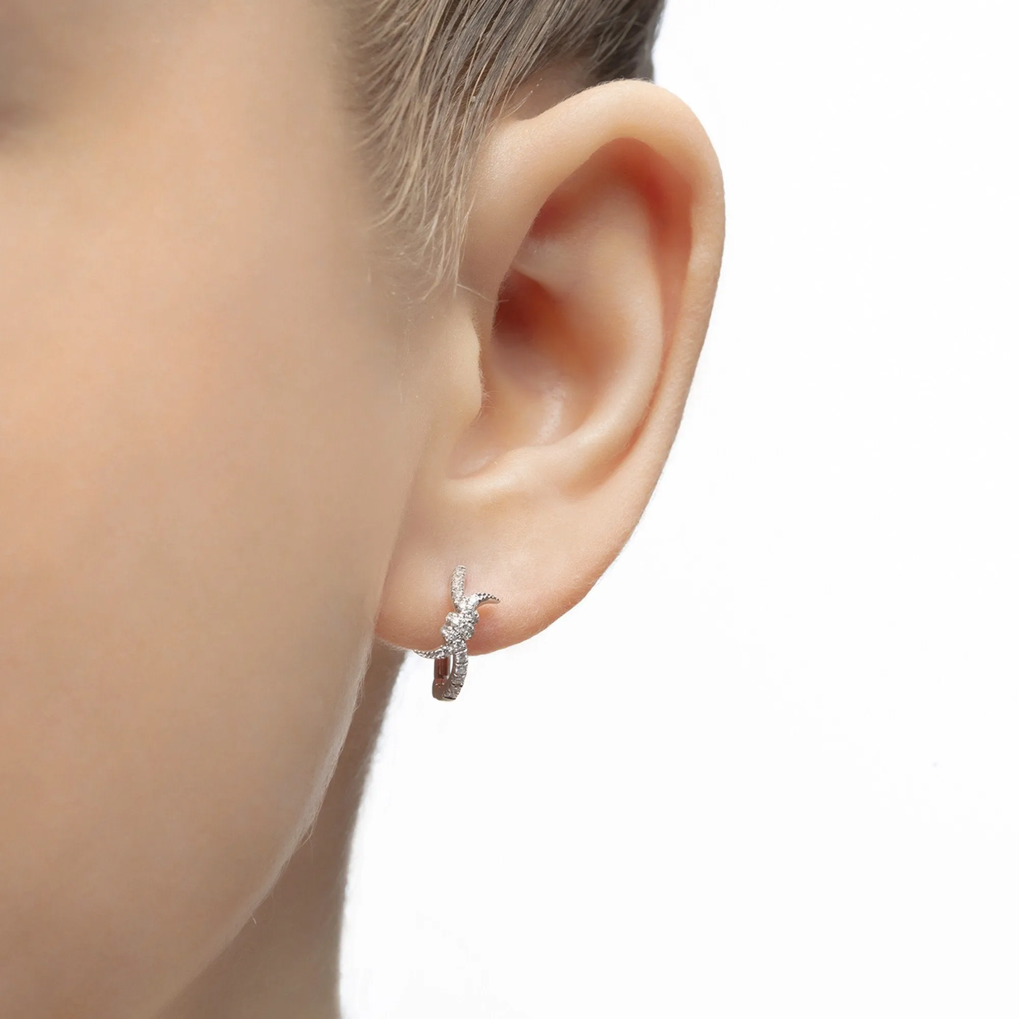 Barbelé Hoop earrings sold by Djula product image thumbnail 3