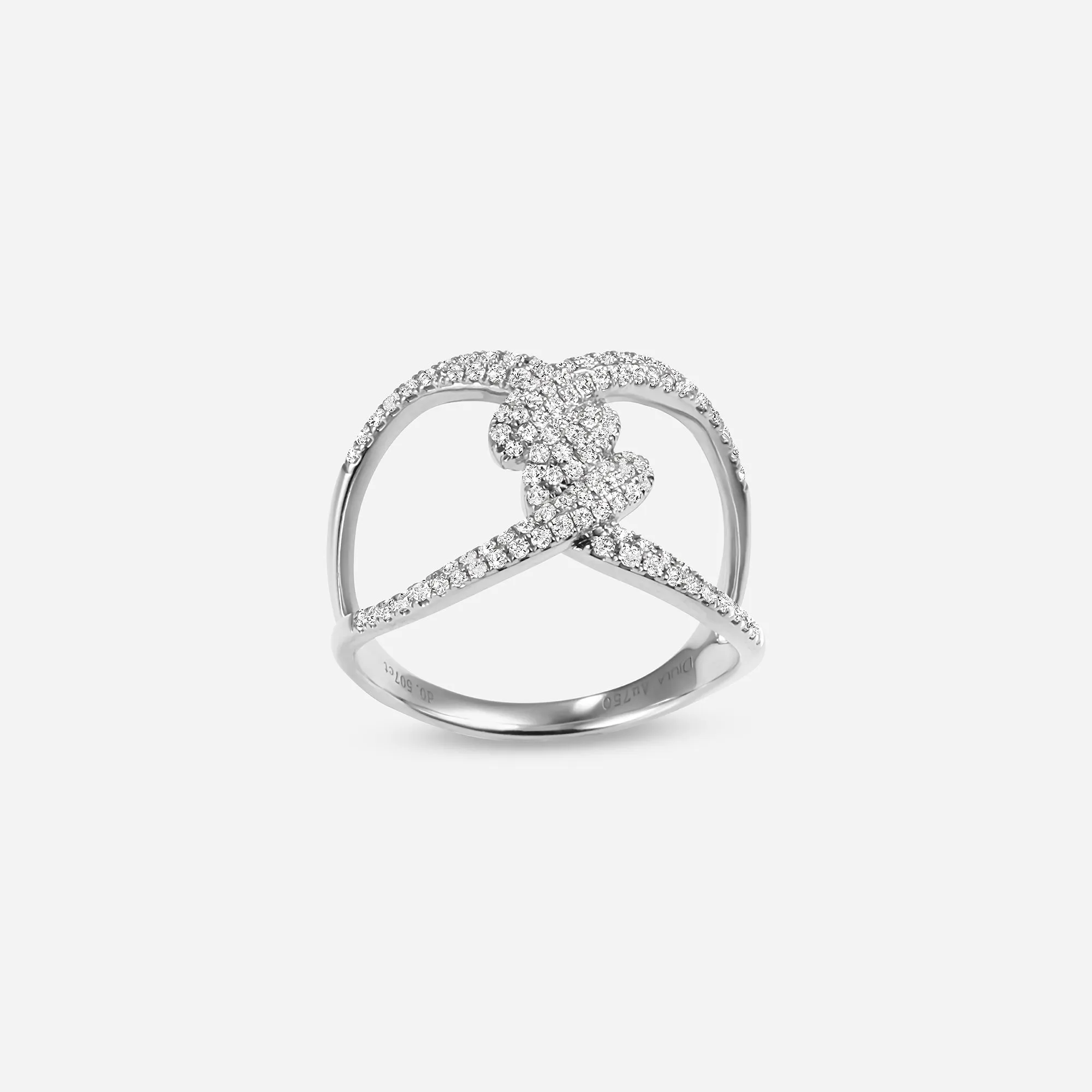 Barbelé Twist Paved Ring sold by Djula product image thumbnail 4