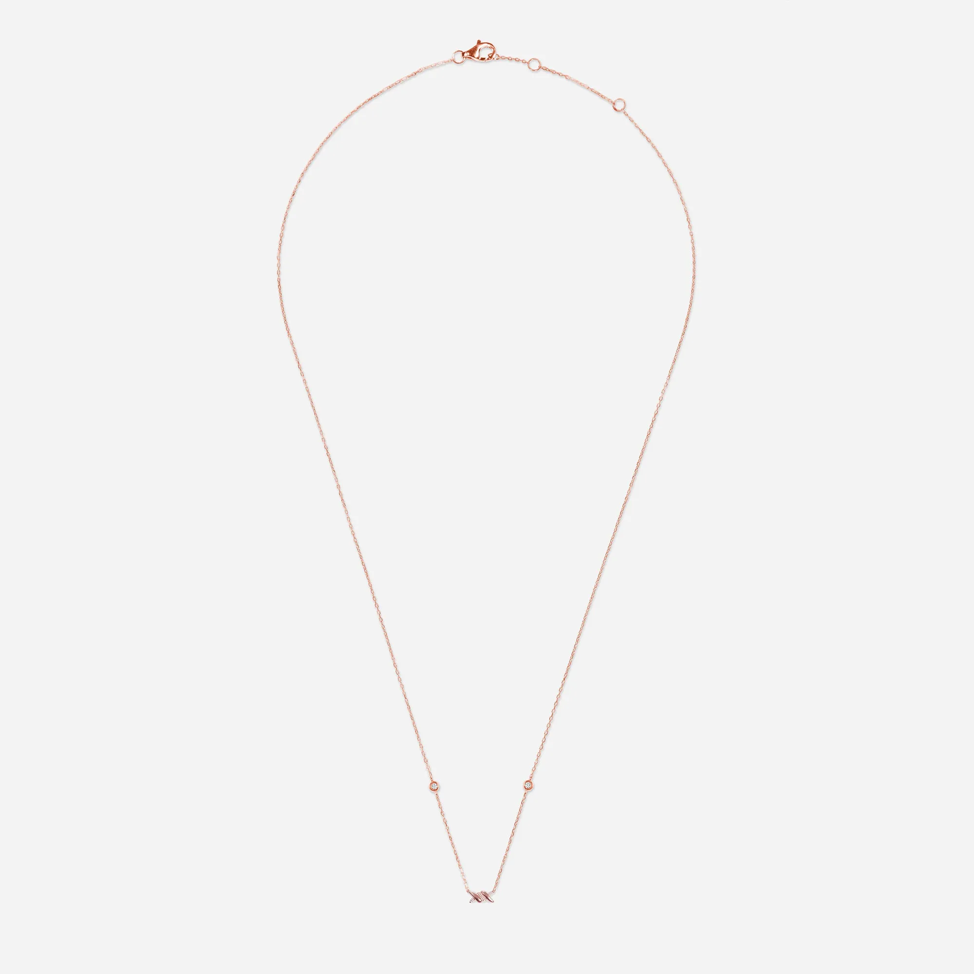 Barbelé Half Paved Necklace sold by Djula product image thumbnail 4