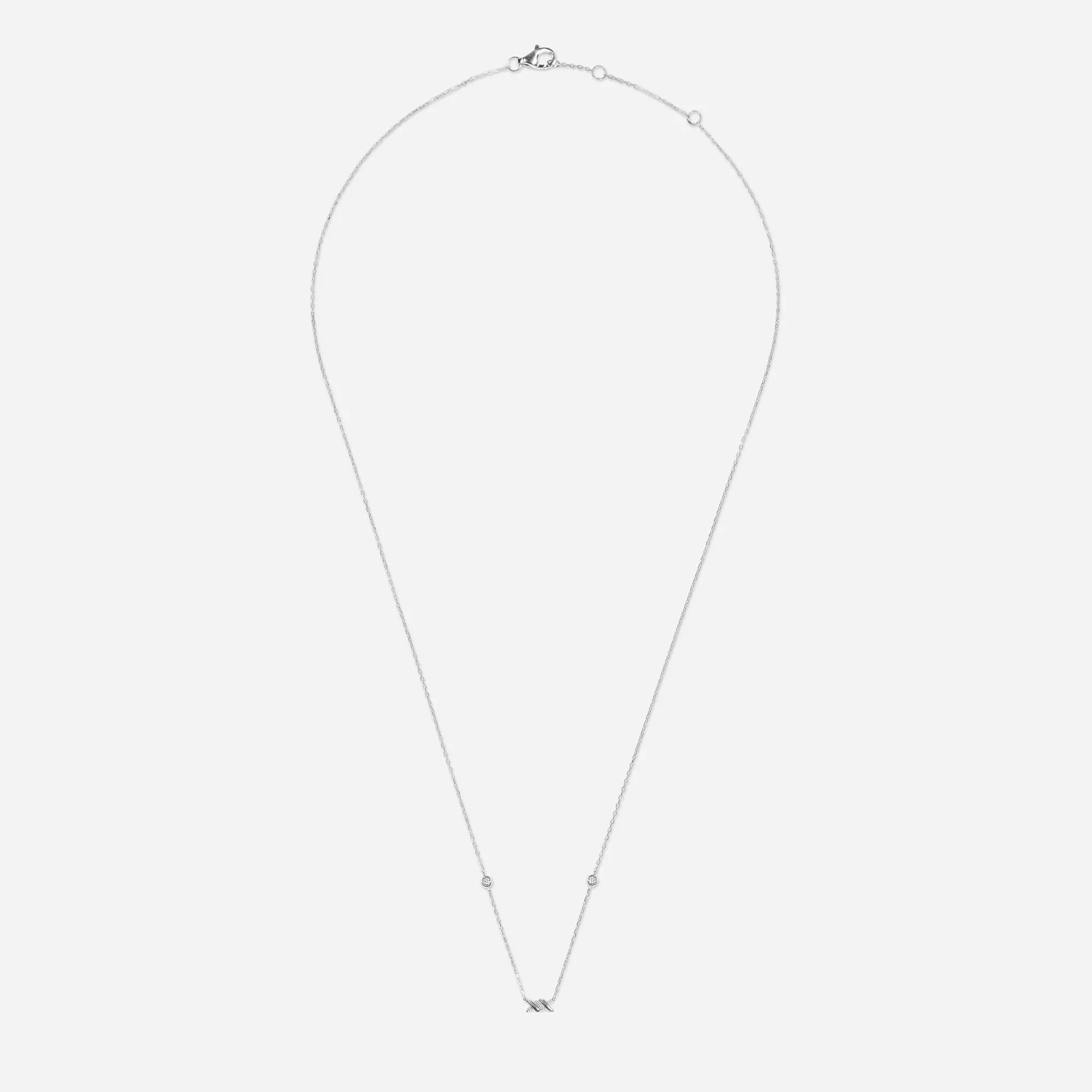 Barbelé Half Paved Necklace sold by Djula product image thumbnail 2