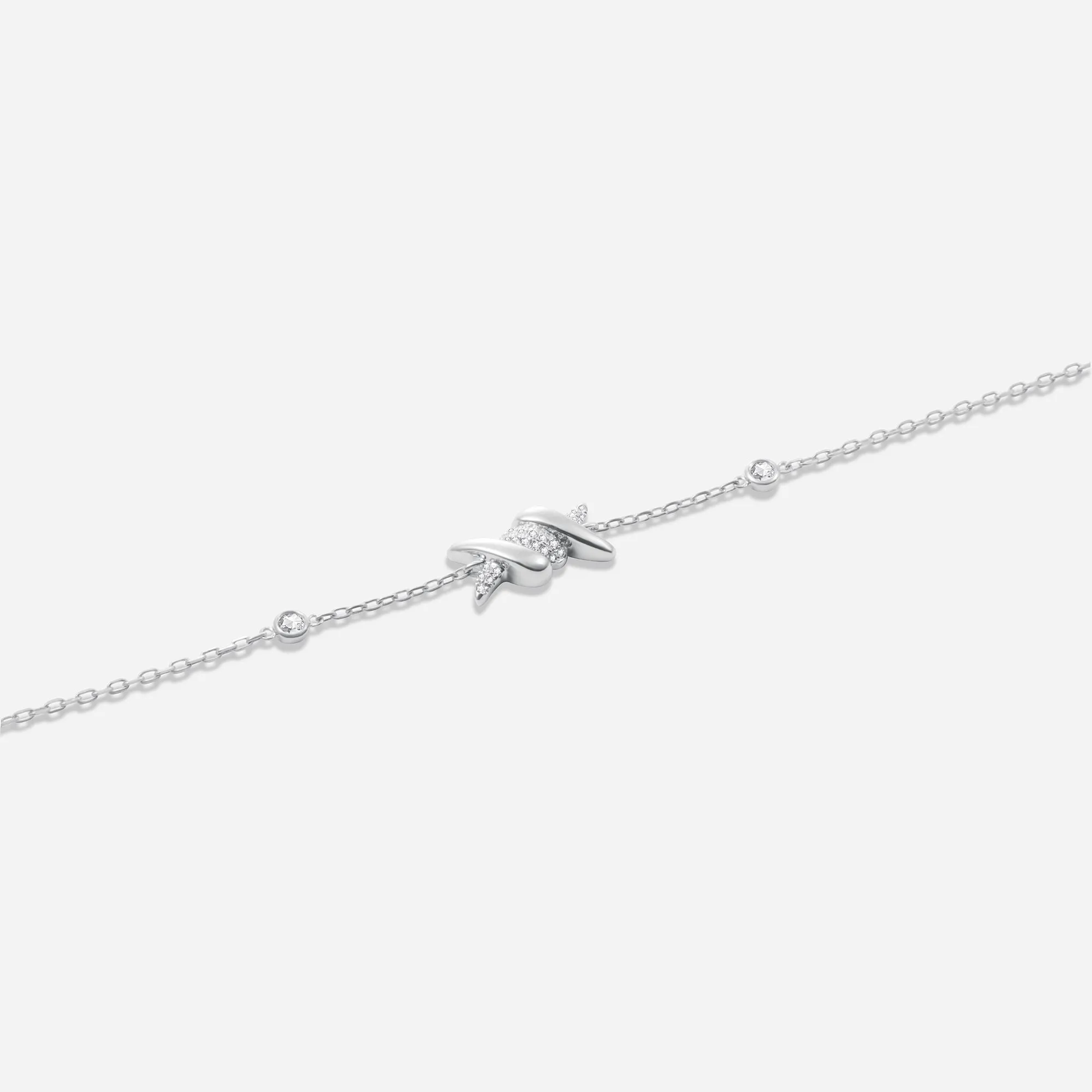 Barbelé Half Paved Bracelet sold by Djula product image thumbnail 2