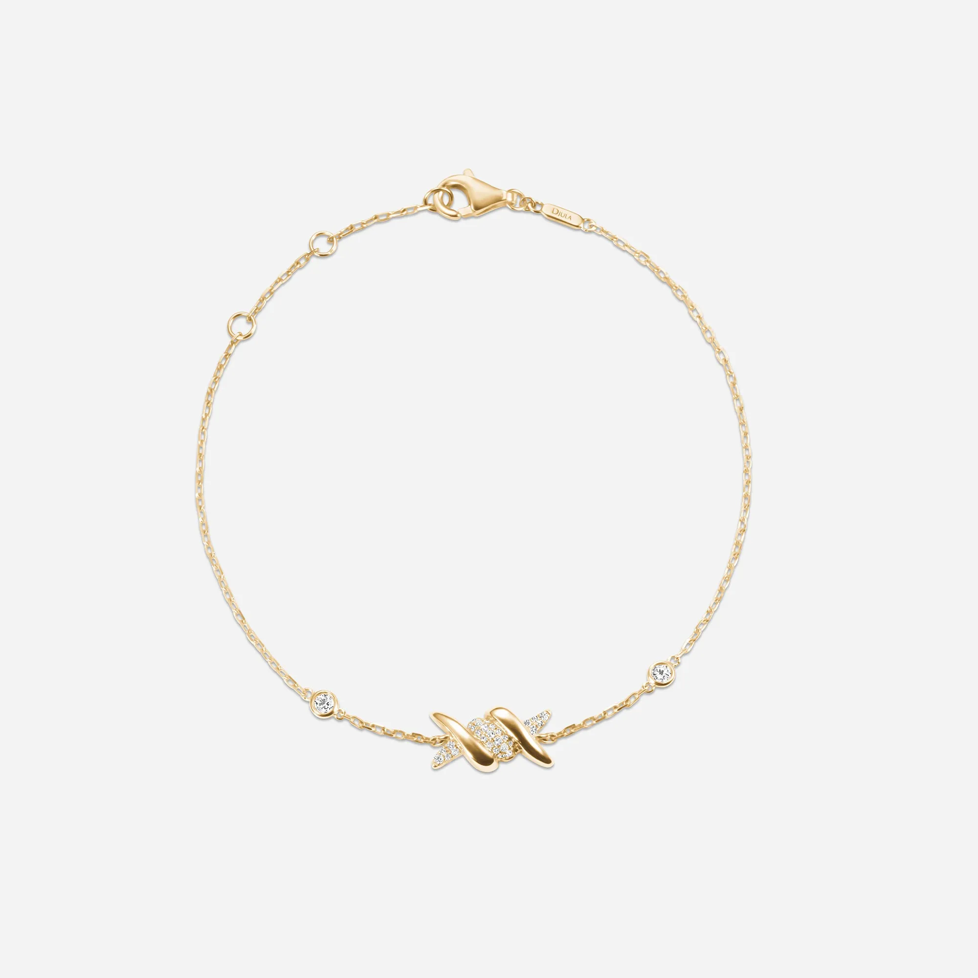 Barbelé Half Paved Bracelet sold by Djula product image thumbnail 5