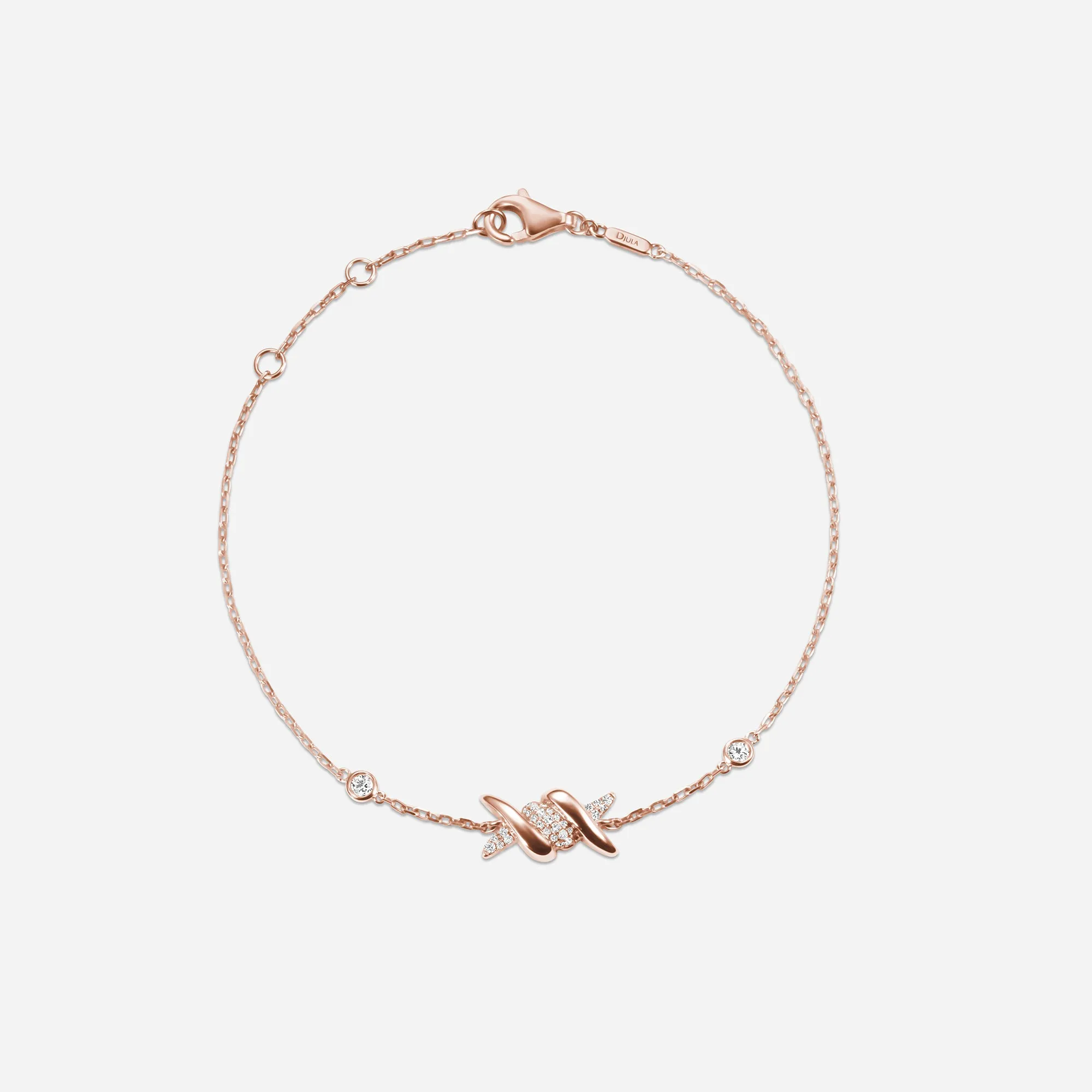 Barbelé Half Paved Bracelet sold by Djula product image thumbnail 3