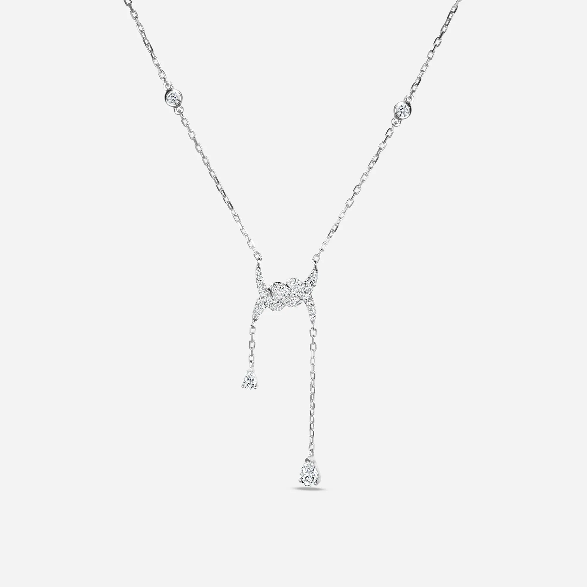 Barbelé Drop Paved Necklace sold by Djula