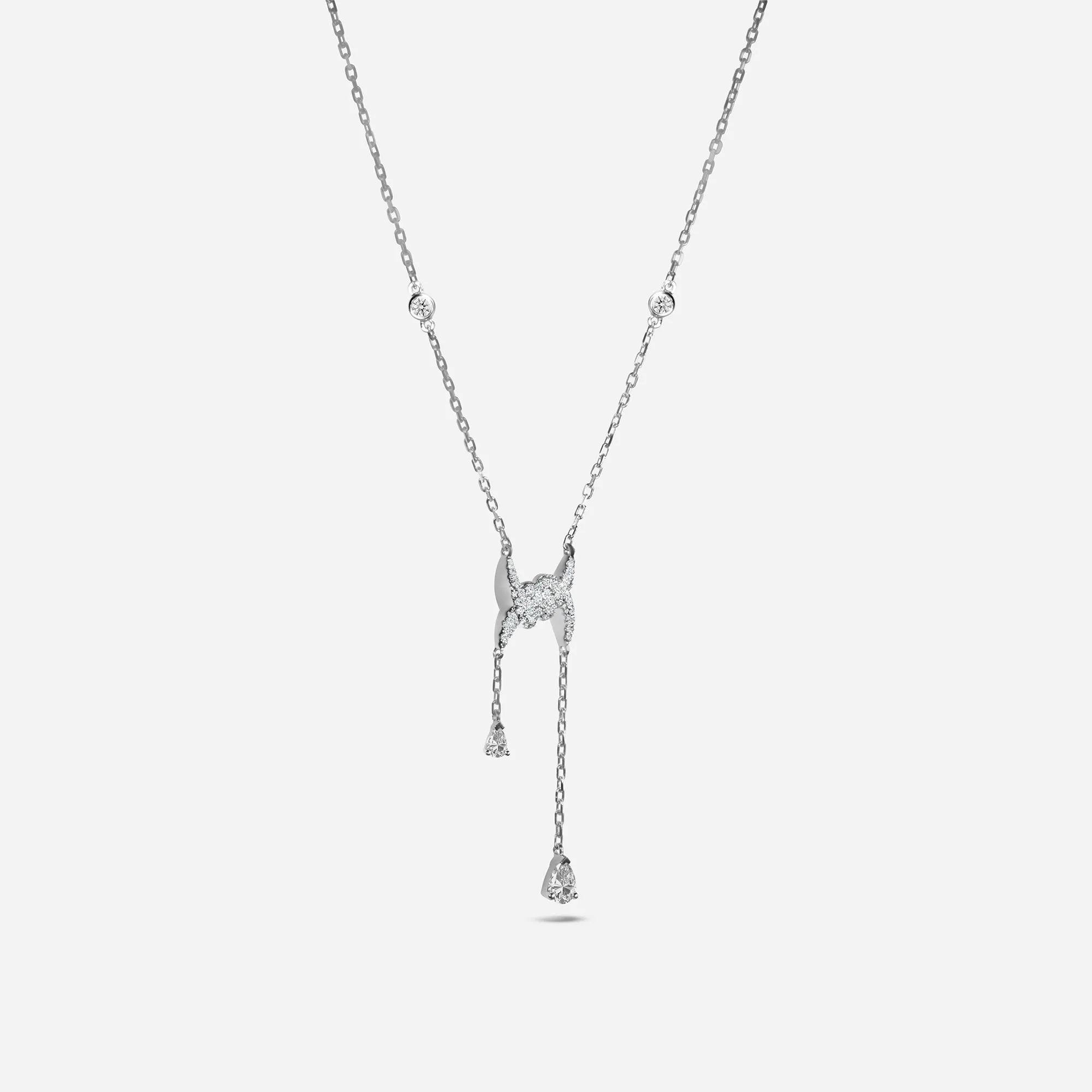 Barbelé Drop Paved Necklace sold by Djula product image thumbnail 2