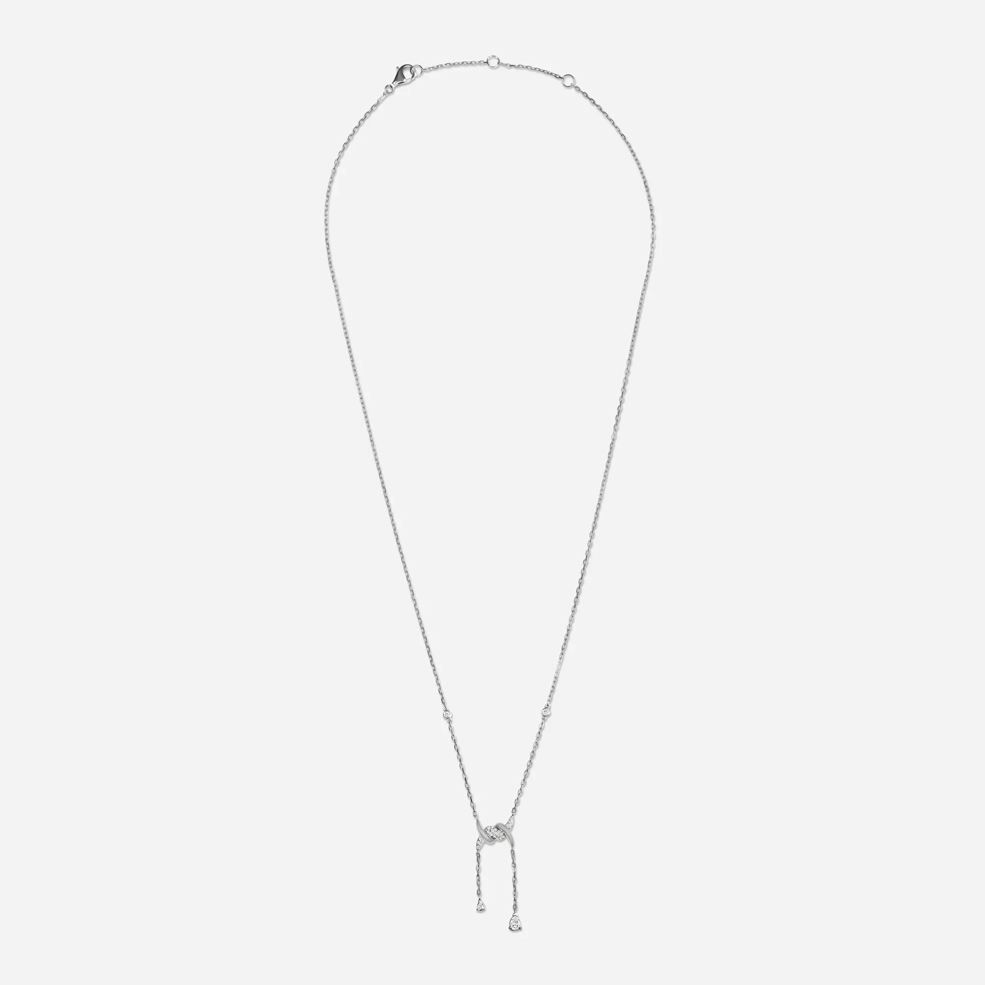 Barbelé Drop Half Paved Necklace sold by Djula product image thumbnail 3