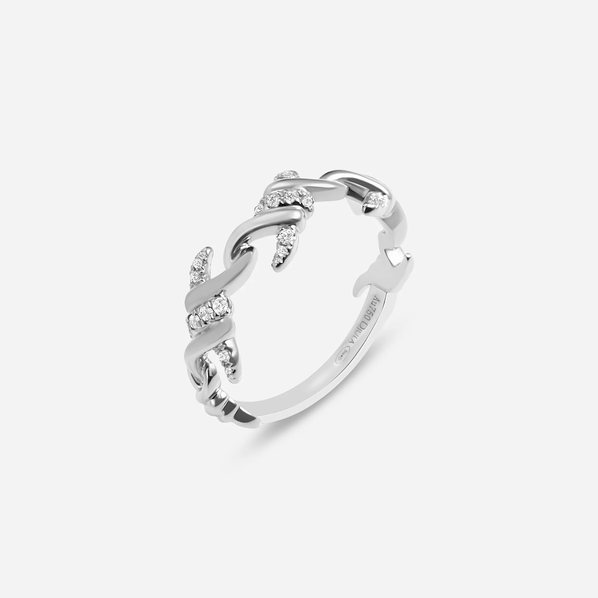 Barbelé Instinct Half Paved Ring sold by Djula product image thumbnail 2