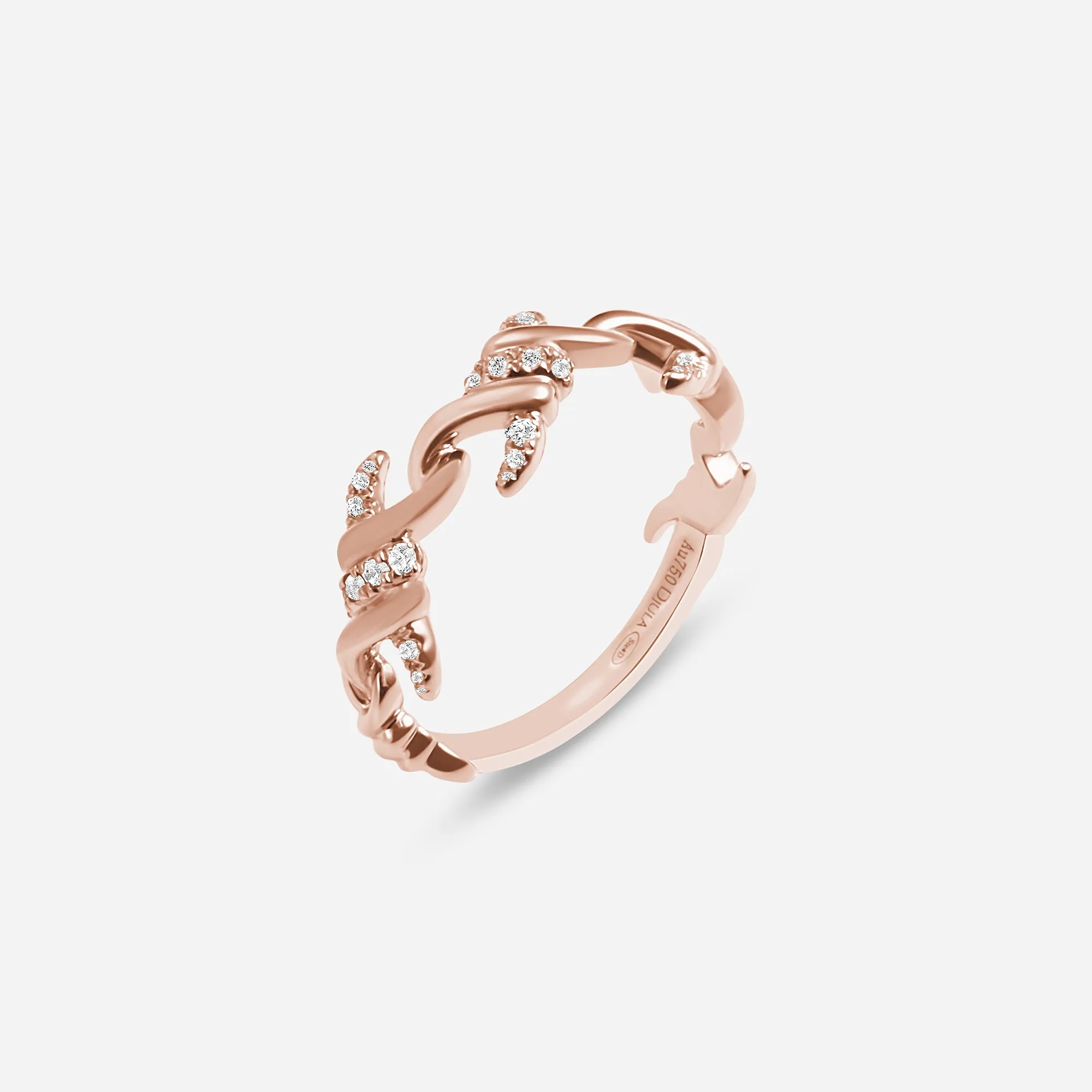 Barbelé Instinct Half Paved Ring sold by Djula product image thumbnail 5